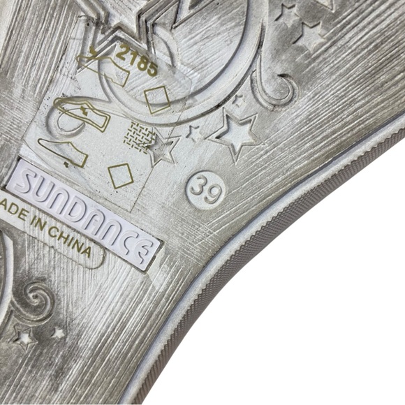 Sundance Tooled Vegan Leather Slip On Shoes - Picture 8 of 8